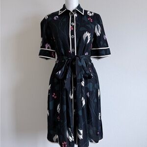 Kate Spade - Floral Black Dress